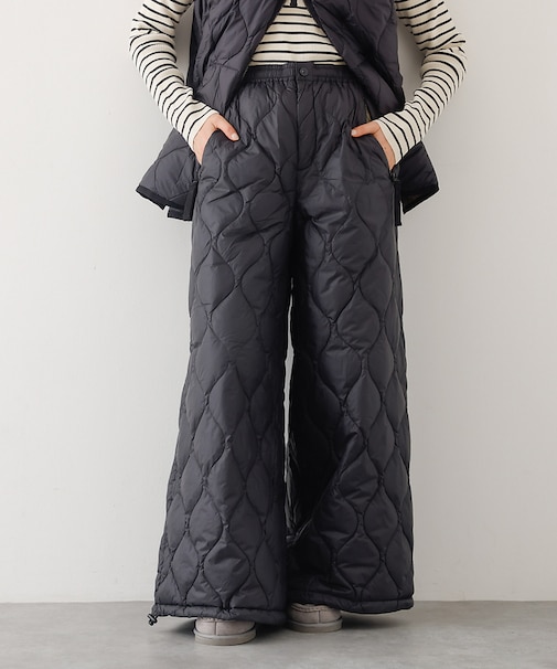 【TAION】 ダウンワイドパンツ