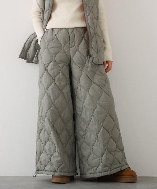 【TAION】 ダウンワイドパンツ