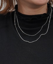 【NOVA】サージカルステンレダブルチェーンネックレス