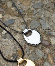 【NOVA】サージカルステンレスアクセントチャームネックレス