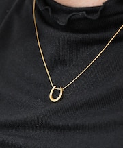 【NOVA】サージカルステンレスヒヅメチャームネックレス