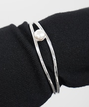 【NOVA】サージカルステンレス淡水パールバングル