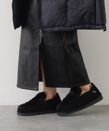 MEI FUR MOCCASIN SHOES