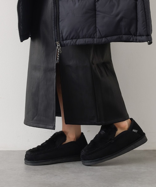 MEI FUR MOCCASIN SHOES