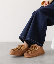 MEI FUR MOCCASIN SHOES