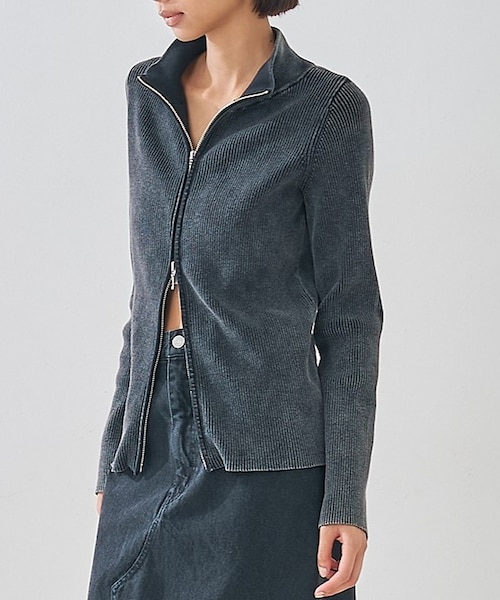 【NEW】アバハウス マヴィ（abahouse mavie）/Wジップリブハイネックカーデ Wジップリブハイネックカーデ｜アバハウスマヴィの通販｜&mall（アンド