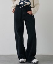 クロスウエストワイドデニム