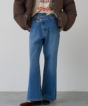 クロスウエストワイドデニム