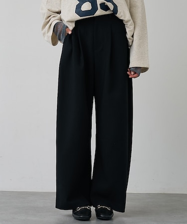 【後ろウエストゴム】ダブルクロスカーブパンツ