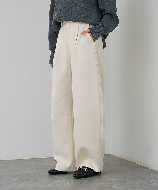 【後ろウエストゴム】ダブルクロスカーブパンツ