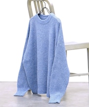 ラメスパンコールゆるニット