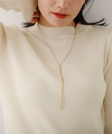 ノットロングネックレス