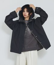 【ライトアウター】フーデッドブルゾン/春服/マウンテンパーカー/通勤/羽織り