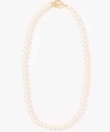 【オケージョン対応】シングルパールネックレス/きれいめ/大人カジュアル