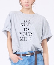 【体型カバー】ロゴタックTシャツ/半袖/大人カジュアル/体型カバー