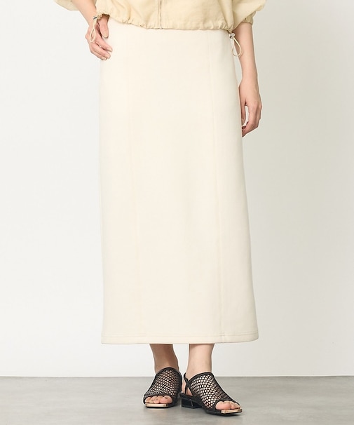 【なめらかな質感】スウェットライクスカート