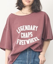 【2WAY】ピグメントオフショルダーロゴTシャツ