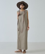 【肩タック】スリーブレスワンピース