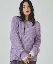 モヘアライクシアーニット