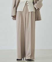 トリコチンワイドパンツ