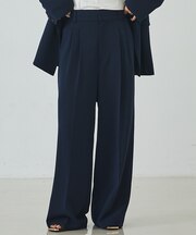 トリコチンワイドパンツ
