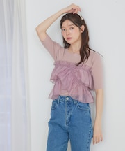 マルチWAYフリル付ニット