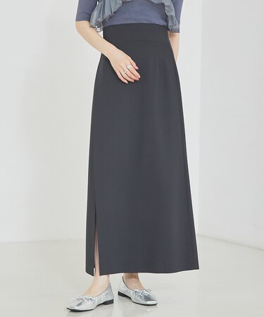 ショートパンツ付きスリットロングスカート