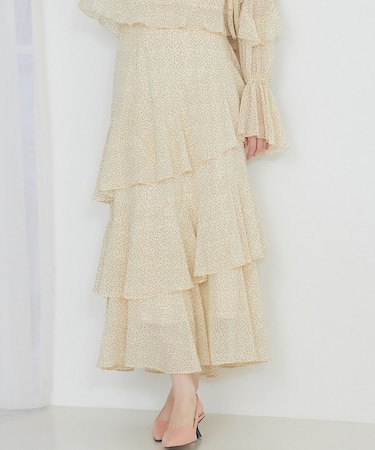 ティアードフリルスカート