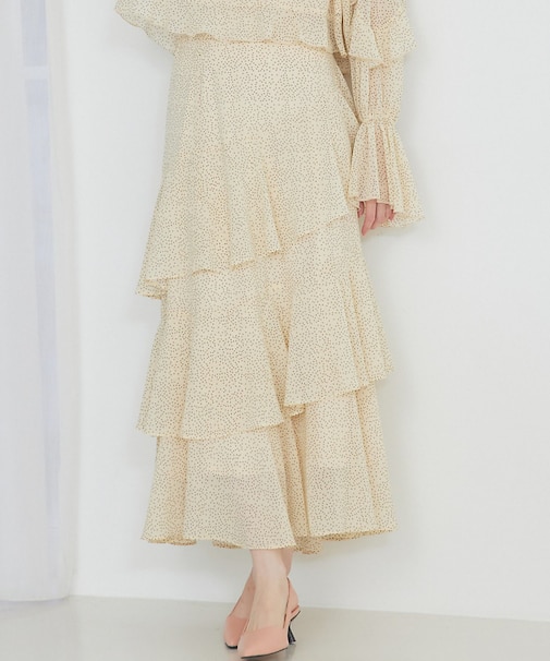 ティアードフリルスカート