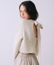 バックオープンラメプルオーバー