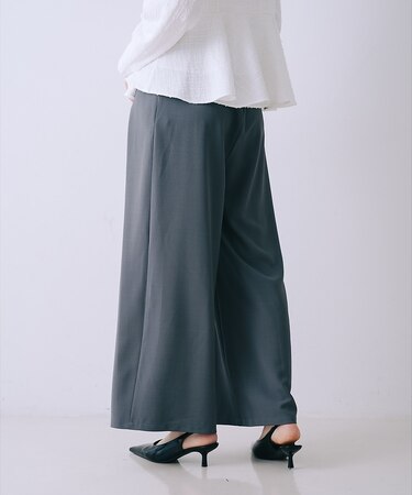 ウエストレースワイドパンツ