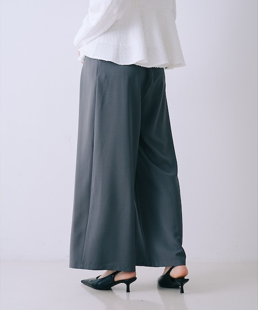 ウエストレースワイドパンツ