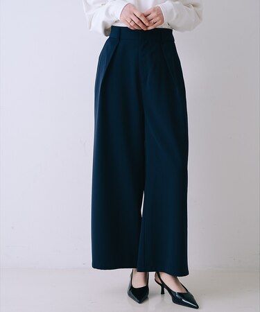 ウエストレースワイドパンツ