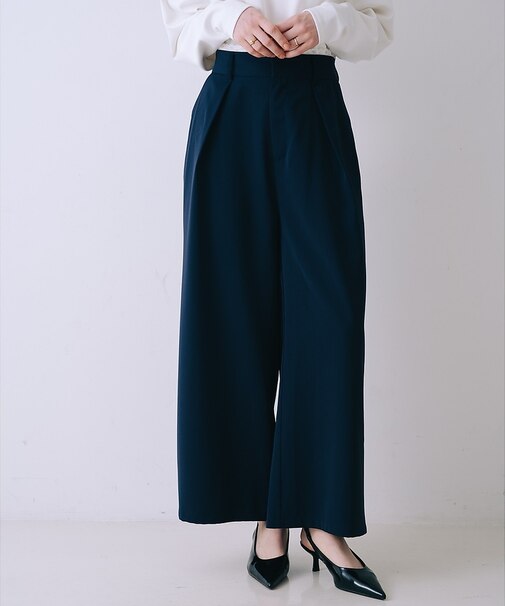 ウエストレースワイドパンツ