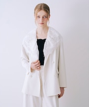 レース付きテーラドカラージャケット