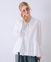 バルーンシャツブラウス