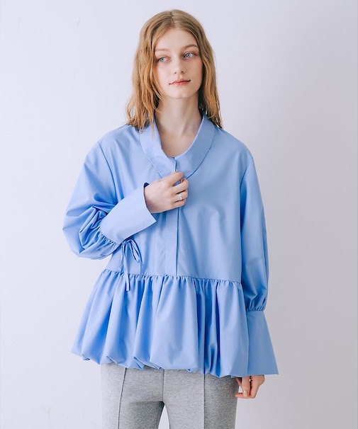 バルーンシャツブラウス