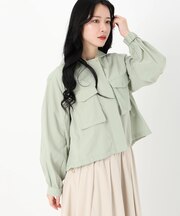 フード取り外しショートブルゾン