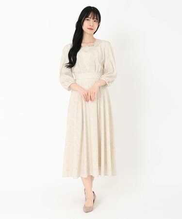 小花プリントワンピース