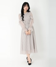 小花プリントワンピース