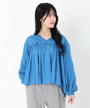 フリルギャザーブラウス
