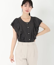 フリルスリーブブラウス