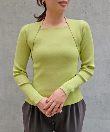 レイヤード風ニット