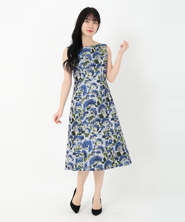 ジャガード美シルエットドレス