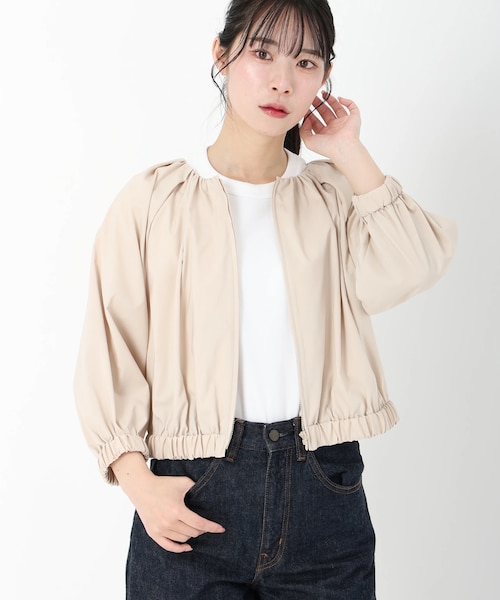 ニードルジャージー バックペプラムジャケット｜トゥモロ－ランドの