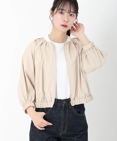 タフタギャザーブルゾン