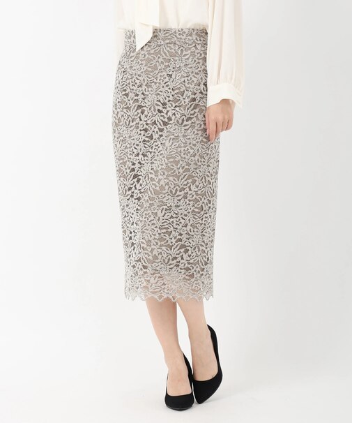 モールレースタイトスカート