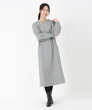 ミニケーブルドロストワンピース