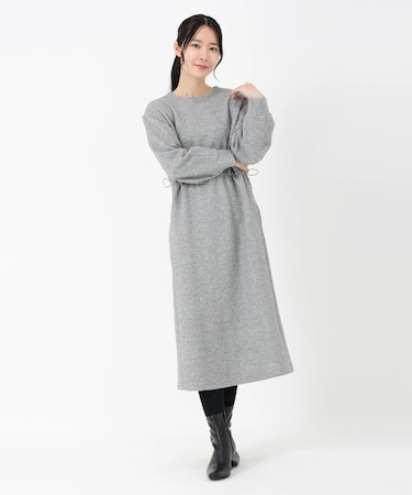 ミニケーブルドロストワンピース