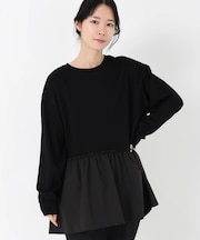 タフタドッキングジャージプルオーバー